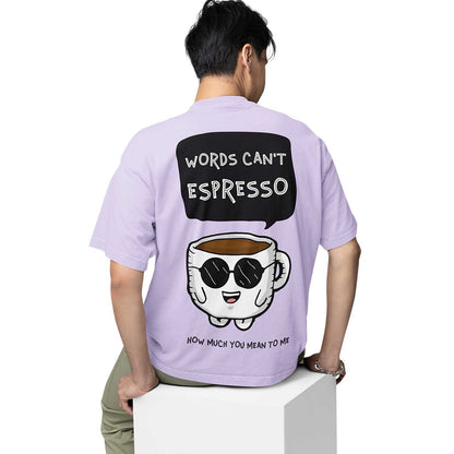 graphic printed oversized t shirt - I words can't espresso lavender buy online india the banyan tee tbt men women girls boys unisex