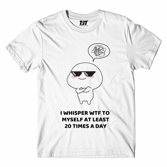 printed 20 times a day t-shirt printed graphic stylish buy online united states of america usa the banyan tee tbt men women girls boys unisex white