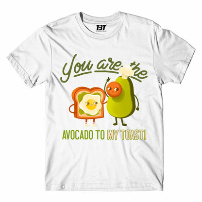 printed avocado to my toast t-shirt printed graphic stylish buy online united states of america usa the banyan tee tbt men women girls boys unisex white