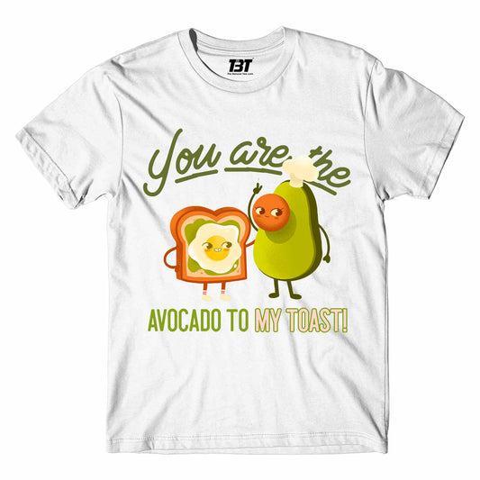 printed avocado to my toast t-shirt printed graphic stylish buy online united states of america usa the banyan tee tbt men women girls boys unisex white