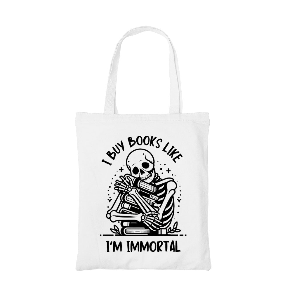printed i buy books tote bag cotton printed printed graphic stylish buy online united states usa the banyan tee tbt men women girls boys unisex