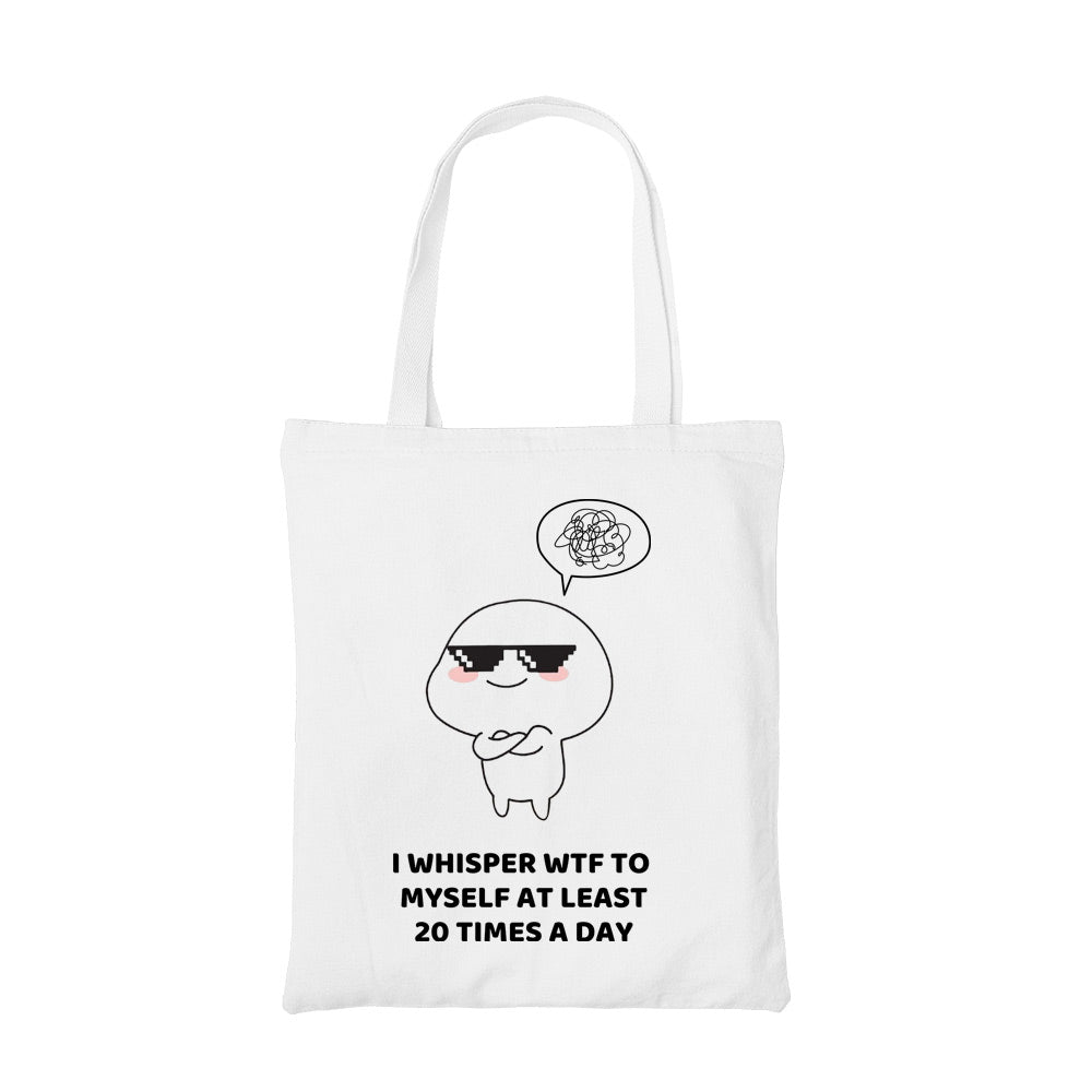 printed 20 times a day tote bag cotton printed printed graphic stylish buy online united states usa the banyan tee tbt men women girls boys unisex