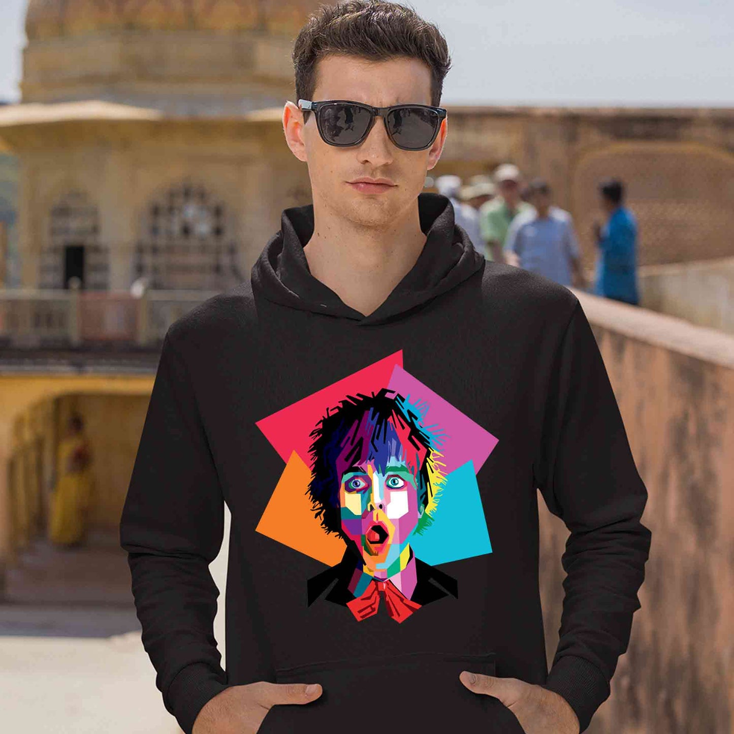green day pop art hoodie hooded sweatshirt winterwear music band buy online united states usa the banyan tee tbt men women girls boys unisex black