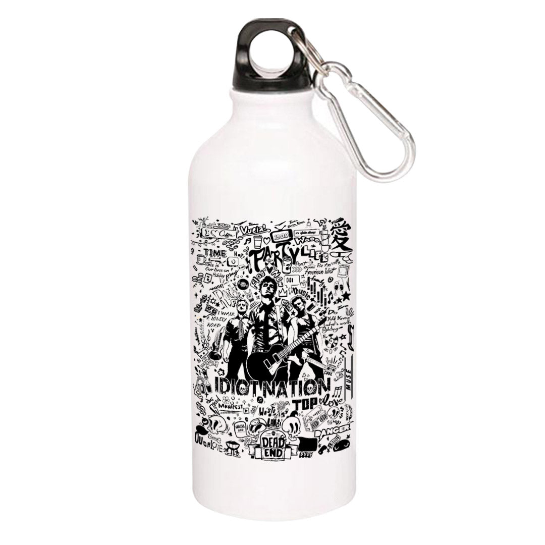 green day boulevard of broken scribbles sipper steel water bottle flask gym shaker music band buy online india the banyan tee tbt men women girls boys unisex