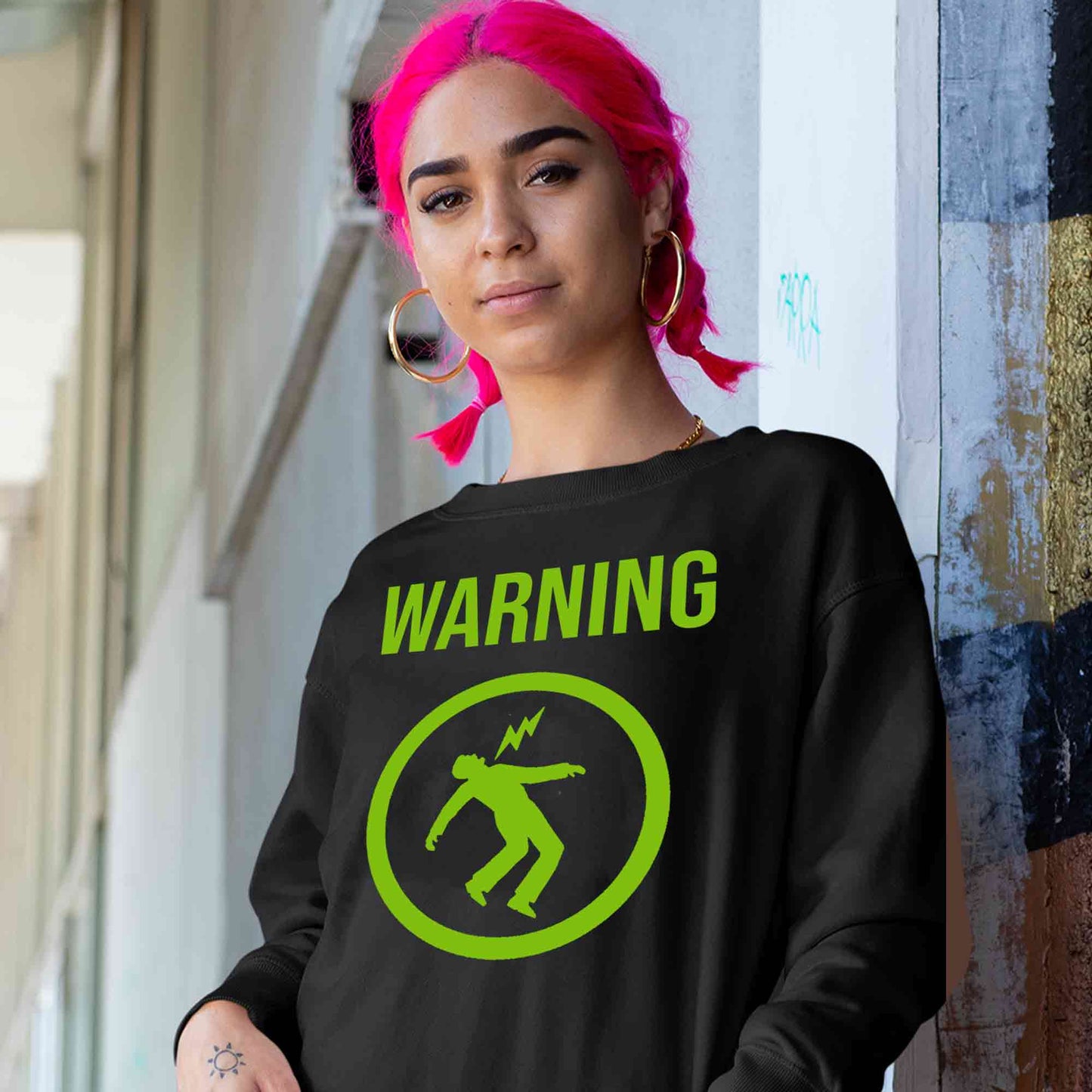 green day warning sweatshirt upper winterwear music band buy online united states usa the banyan tee tbt men women girls boys unisex black