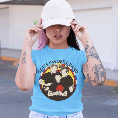 green day god's favorite band t-shirt music band buy online united states of america usa the banyan tee tbt men women girls boys unisex white