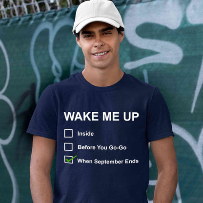 green day wake me up when september ends t-shirt music band buy online united states of america usa the banyan tee tbt men women girls boys unisex navy