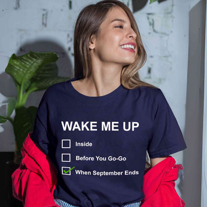 green day wake me up when september ends t-shirt music band buy online united states of america usa the banyan tee tbt men women girls boys unisex navy