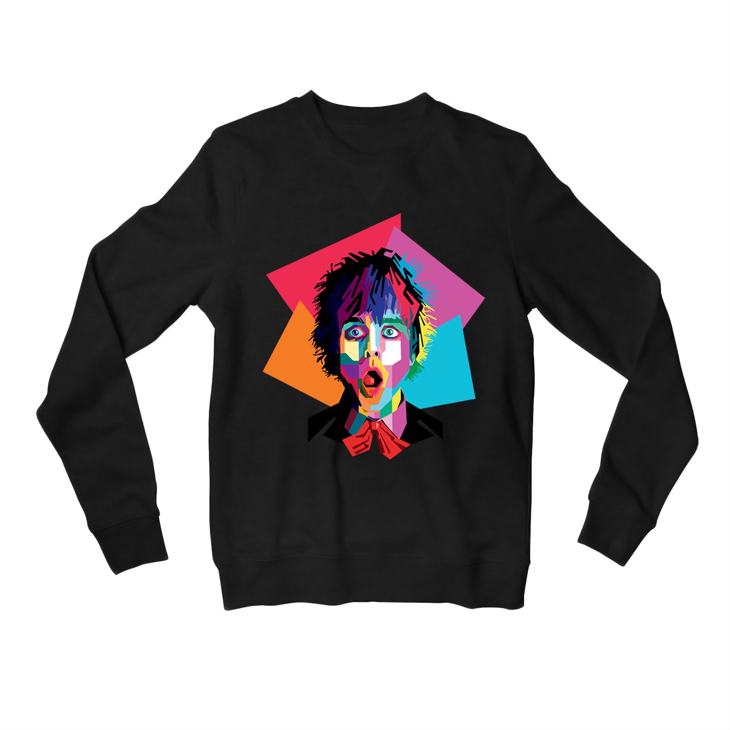 green day pop art sweatshirt upper winterwear music band buy online united states of america usa the banyan tee tbt men women girls boys unisex black