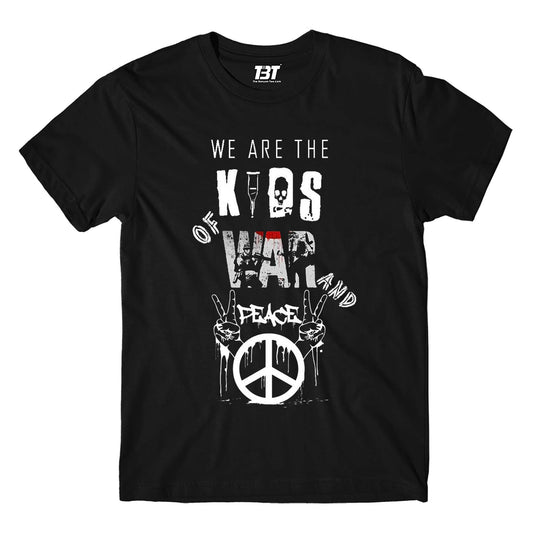 green day kids of war and peace t-shirt music band buy online united states of america usa the banyan tee tbt men women girls boys unisex black