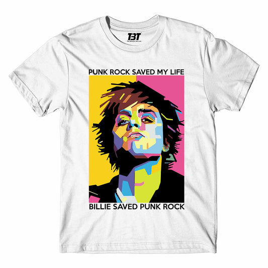 green day punk rock saved my life t-shirt music band buy online usa united states the banyan tee tbt men women girls boys unisex white