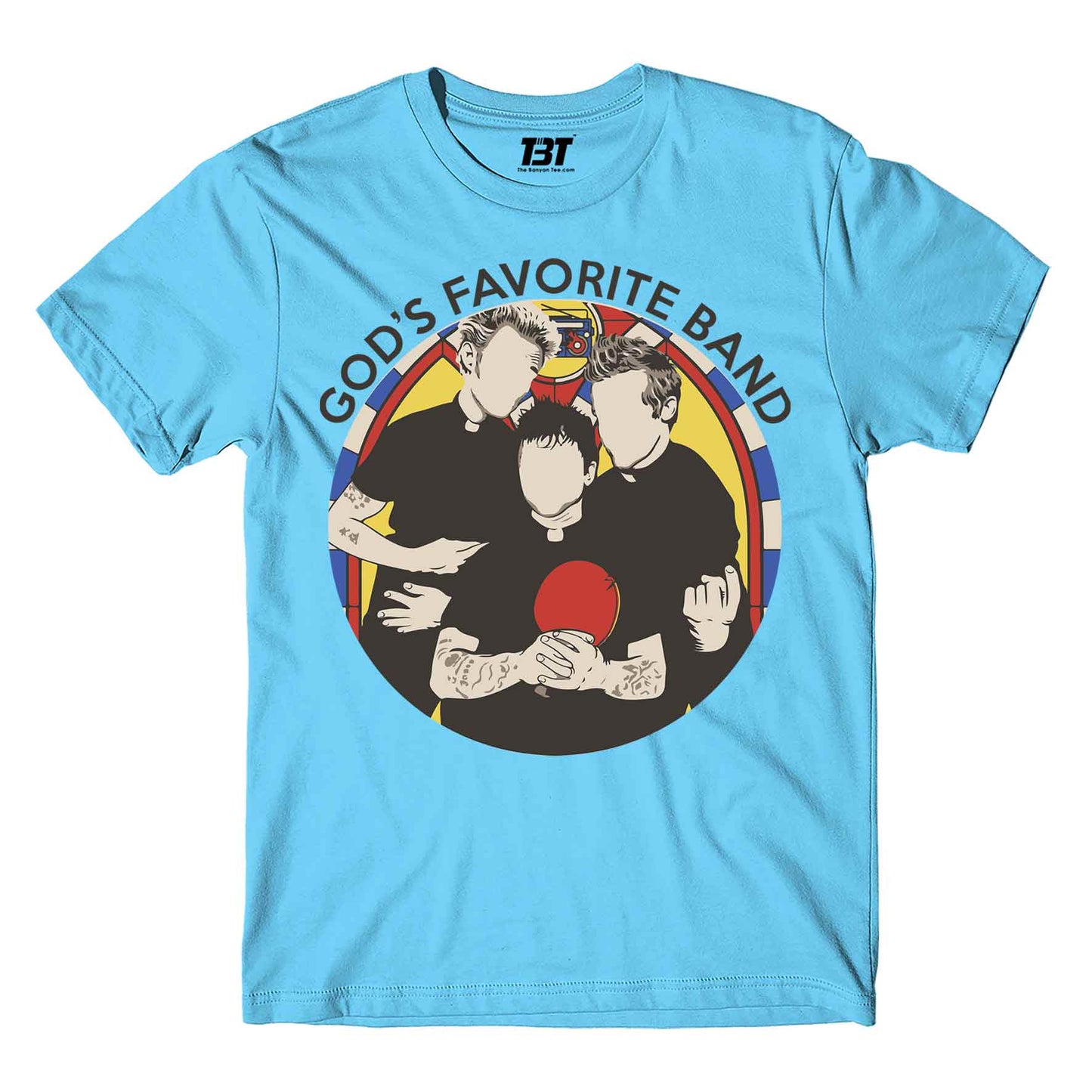 green day god's favorite band t-shirt music band buy online united states of america usa the banyan tee tbt men women girls boys unisex white