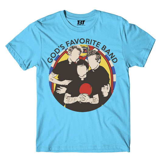 green day god's favorite band t-shirt music band buy online united states of america usa the banyan tee tbt men women girls boys unisex white