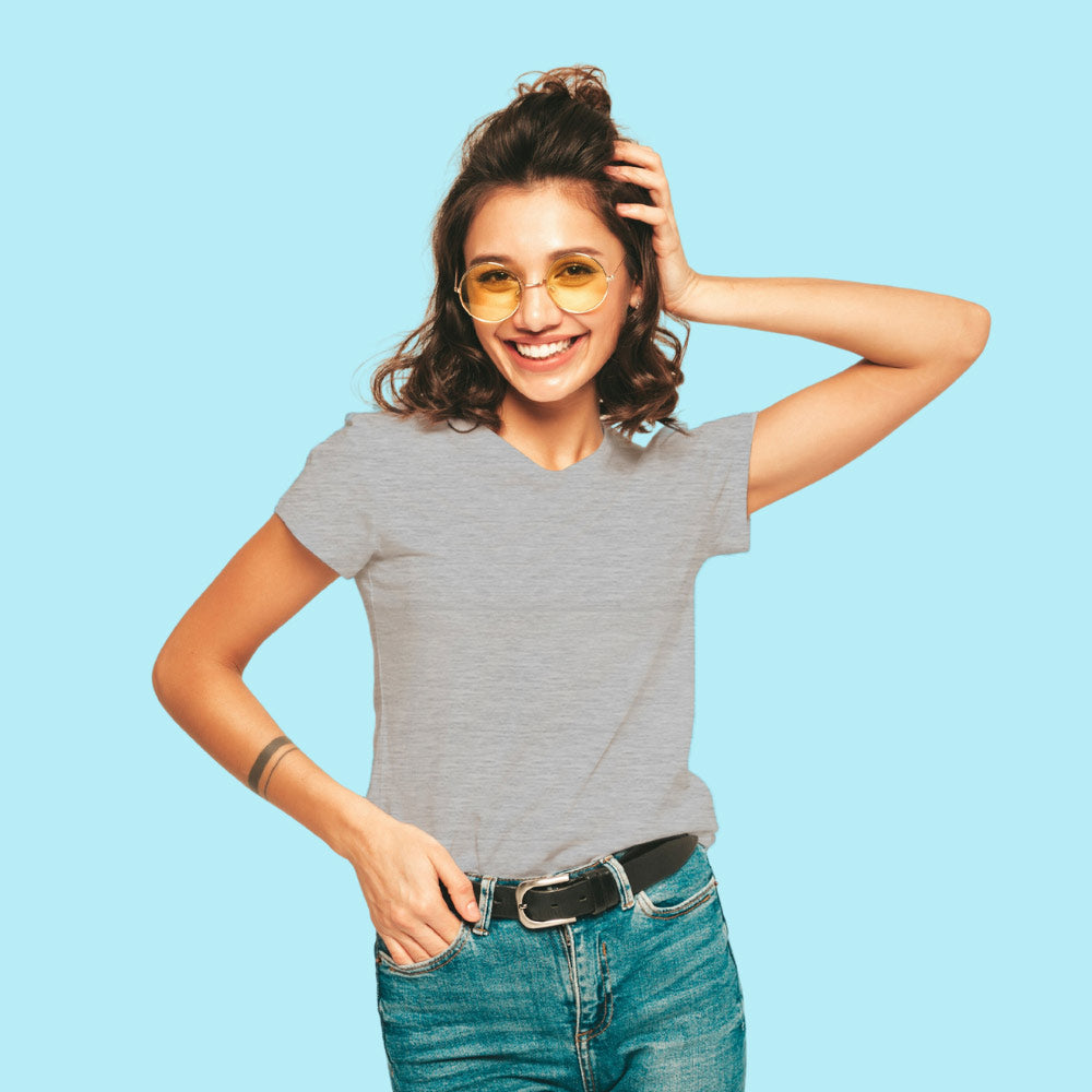 Grey Melange Top | Everyday Fashion Essential