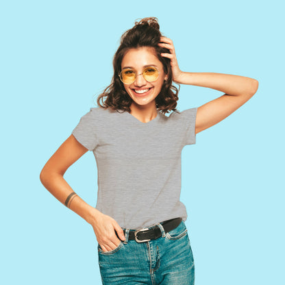 Grey Melange Top | Everyday Fashion Essential