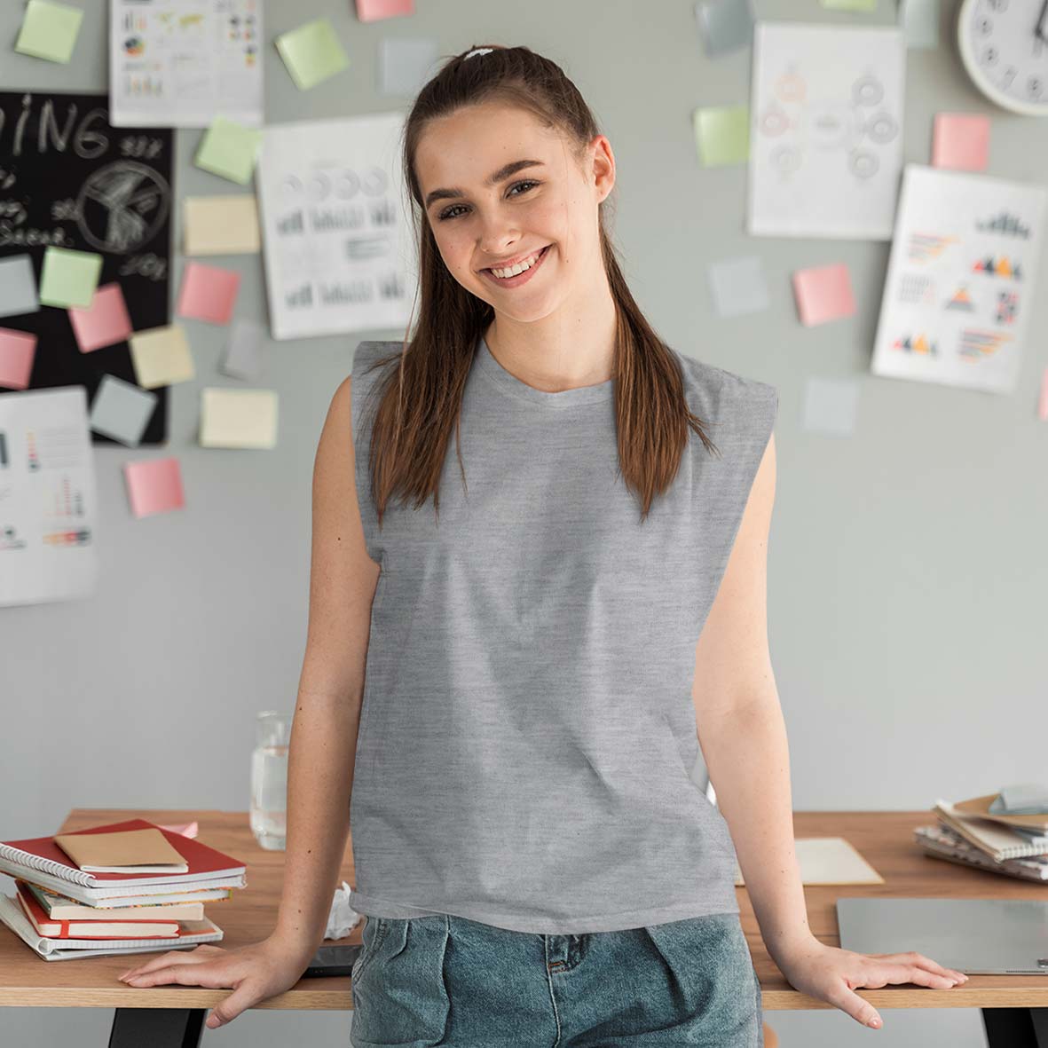 grey gym vest grey melange sleeveless tshirts by the banyan tee cheap gym t shirts united states of america usa vests for men