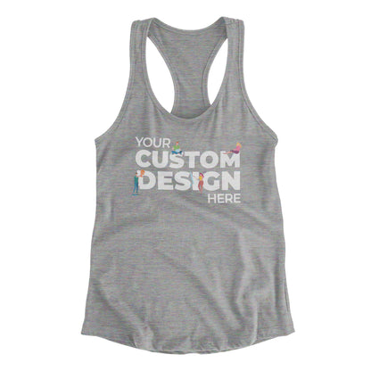 grey melange custom customizable tank top unisex different variants the banyan tee custom-made personalised custom t-shirts custom design personalized gifts