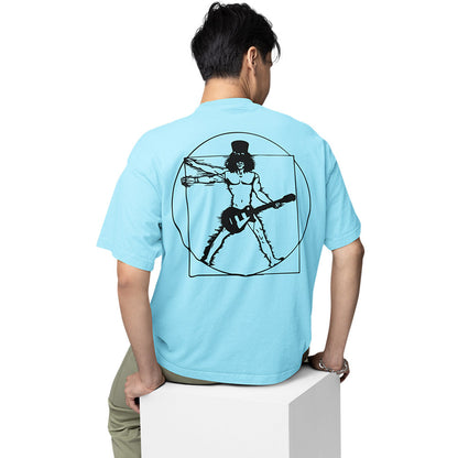 guns n' roses oversized t shirt - the vitruvian guitar man - slash music t-shirt baby blue buy online india the banyan tee tbt men women girls boys unisex