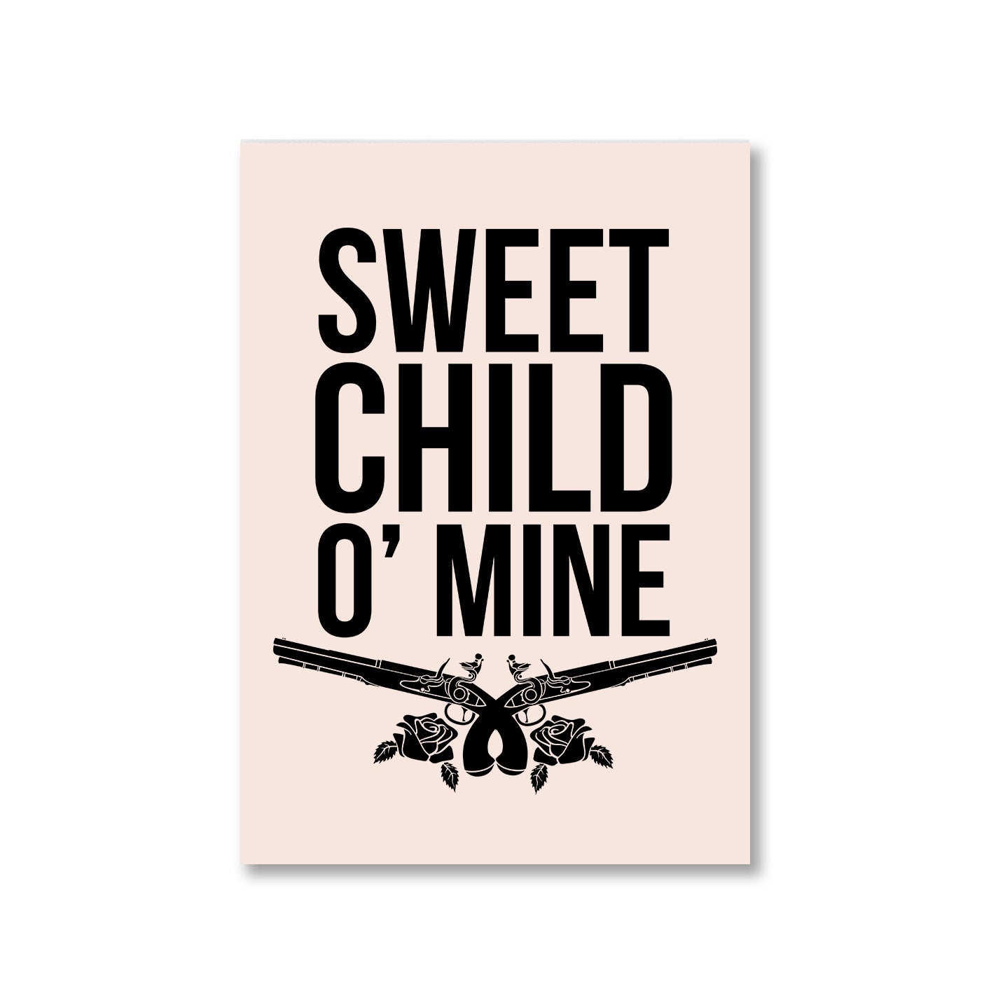 guns n' roses sweet child o' mine poster wall art buy online united states of america usa the banyan tee tbt a4