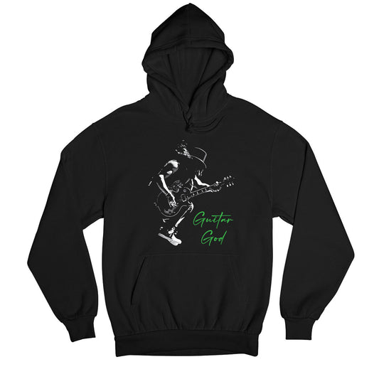 guns n' roses guitar god - slash hoodie hooded sweatshirt winterwear music band buy online united states usa the banyan tee tbt men women girls boys unisex black