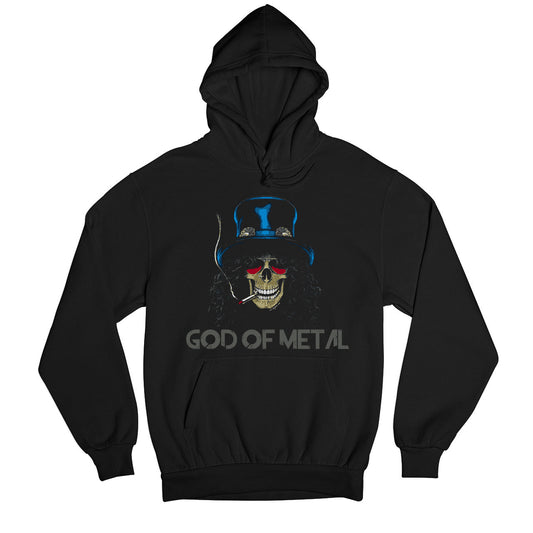 guns n' roses god of metal - slash hoodie hooded sweatshirt winterwear music band buy online united states usa the banyan tee tbt men women girls boys unisex black