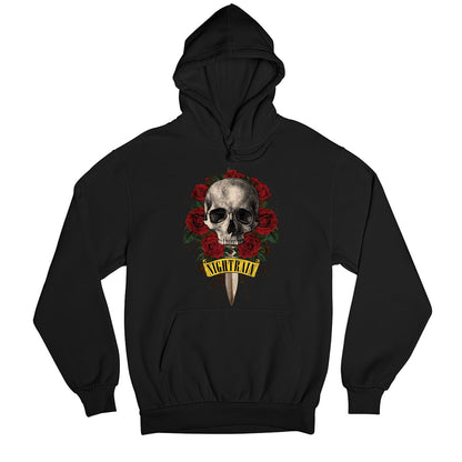 guns n' roses nightrain hoodie hooded sweatshirt winterwear music band buy online usa united states of america the banyan tee tbt men women girls boys unisex black