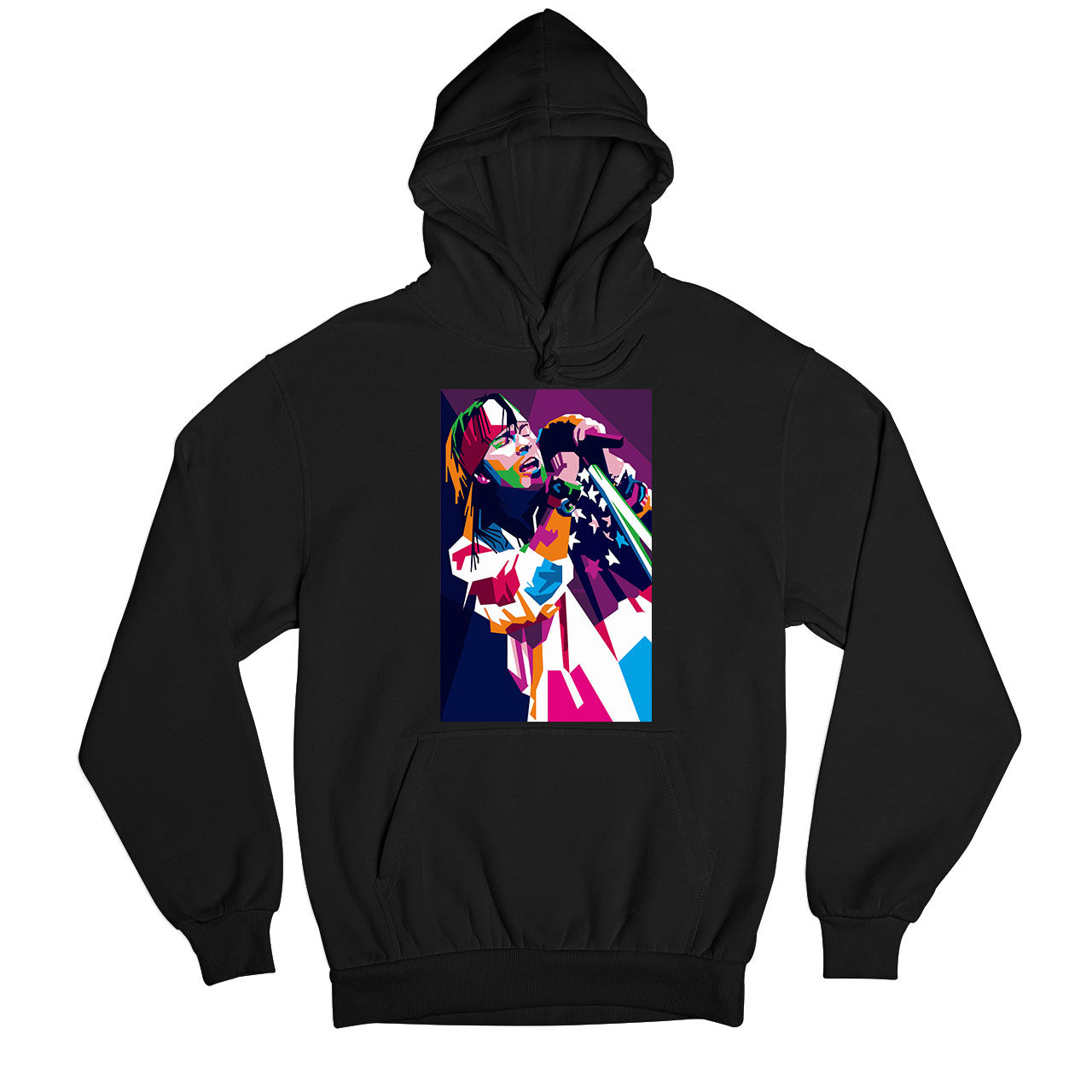 guns n' roses pop art hoodie hooded sweatshirt winterwear music band buy online usa united states of america the banyan tee tbt men women girls boys unisex black - axl rose