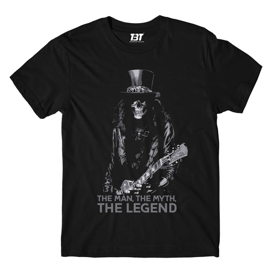 guns n' roses the legend - slash t-shirt music band buy online usa united states the banyan tee tbt men women girls boys unisex black