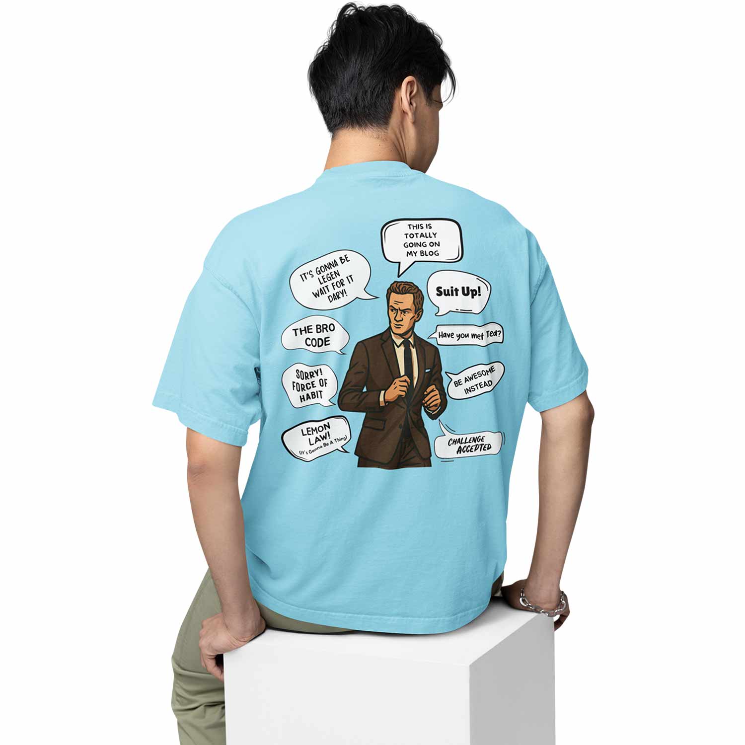 how i met your mother oversized t shirt - himym doodle tv & movies t-shirt black buy online india the banyan tee tbt men women girls boys unisex