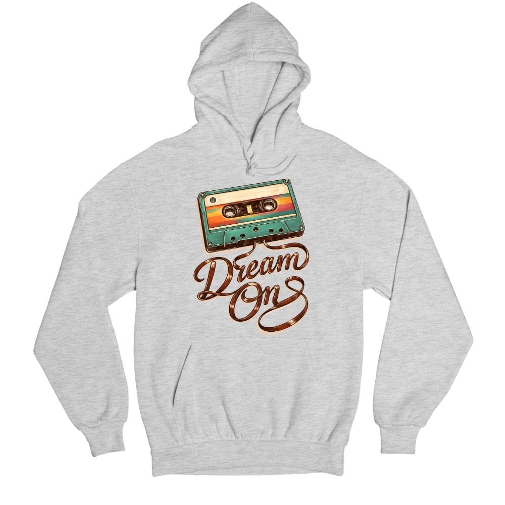 aerosmith dream on hoodie hooded sweatshirt winterwear music band buy online united states usa the banyan tee tbt men women girls boys unisex gray 
