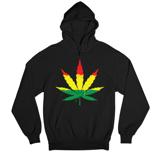 bob marley unity leaf hoodie hooded sweatshirt winterwear music band buy online united states usa the banyan tee tbt men women girls boys unisex black 