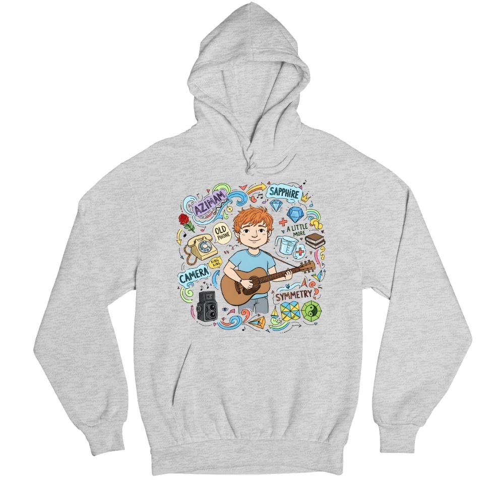 ed sheeran gingerverse hoodie hooded sweatshirt winterwear music band buy online united states usa the banyan tee tbt men women girls boys unisex gray 
