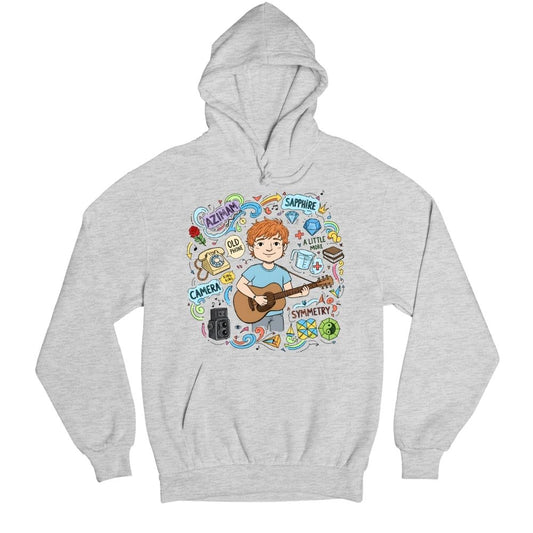 ed sheeran gingerverse hoodie hooded sweatshirt winterwear music band buy online united states usa the banyan tee tbt men women girls boys unisex gray 