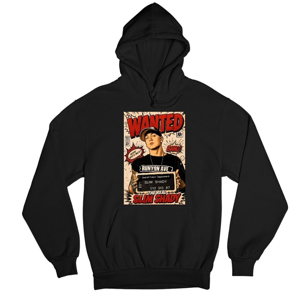 eminem real slim shady hoodie hooded sweatshirt winterwear music band buy online united states usa the banyan tee tbt men women girls boys unisex black 