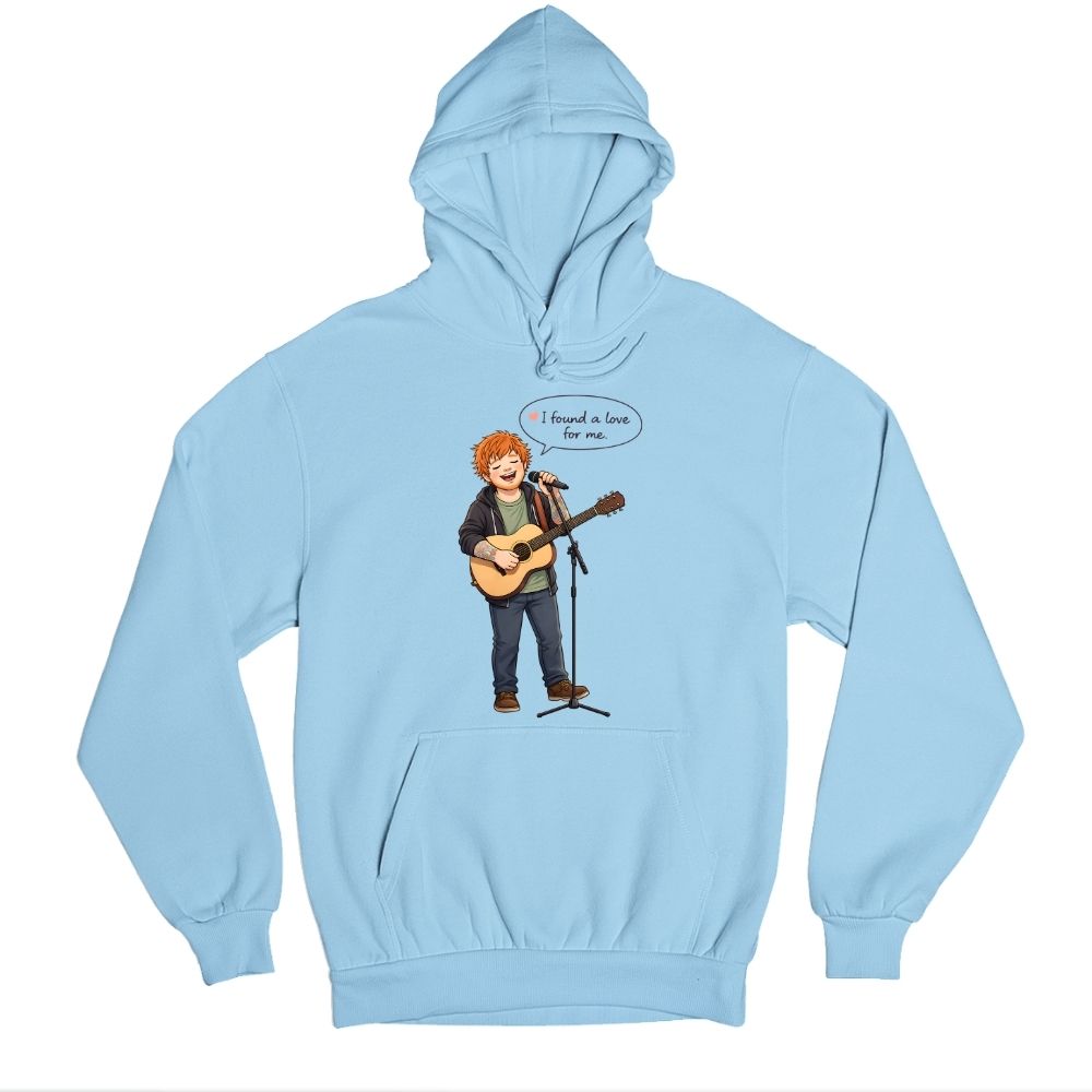 ed sheeran i found a love hoodie hooded sweatshirt winterwear music band buy online united states usa the banyan tee tbt men women girls boys unisex baby blue 