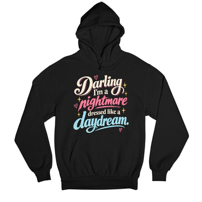 taylor swift dressed like a daydream hoodie hooded sweatshirt winterwear music band buy online united states usa the banyan tee tbt men women girls boys unisex black 