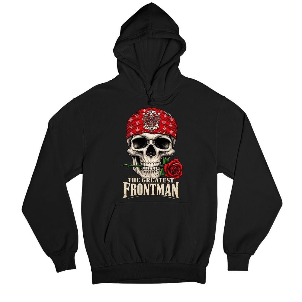 guns n' roses the greatest frontman hoodie hooded sweatshirt winterwear music band buy online united states usa the banyan tee tbt men women girls boys unisex black 