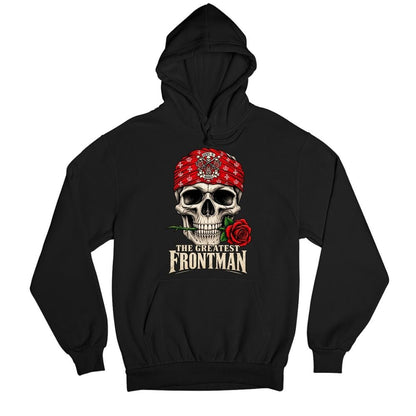 guns n' roses the greatest frontman hoodie hooded sweatshirt winterwear music band buy online united states usa the banyan tee tbt men women girls boys unisex black 