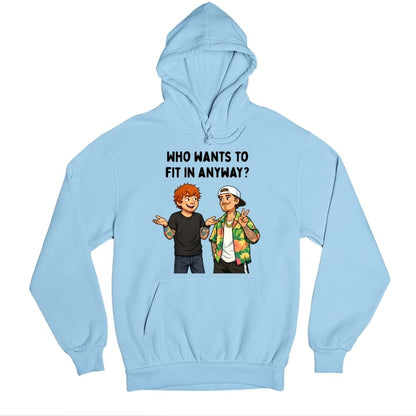 ed sheeran who wants to fit in hoodie hooded sweatshirt winterwear music band buy online united states usa the banyan tee tbt men women girls boys unisex baby blue 
