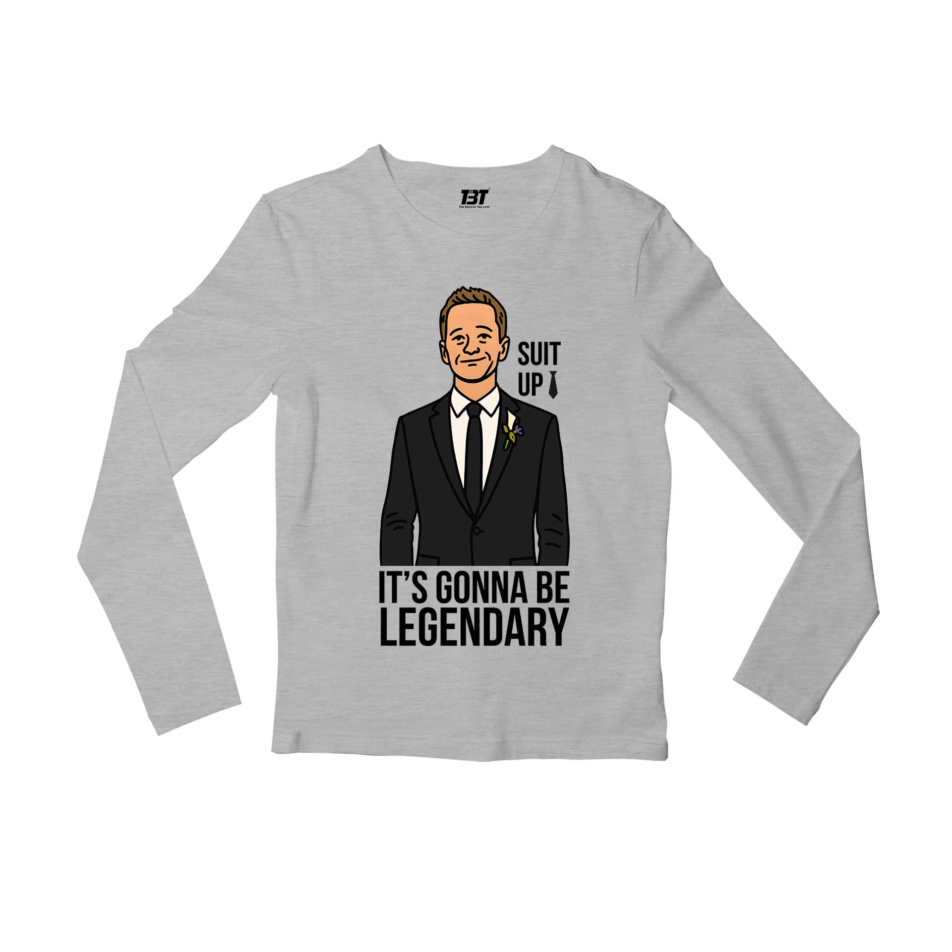 How I Met Your Mother Full Sleeves T-shirt - Suit Up Full Sleeves T-shirt The Banyan Tee TBT