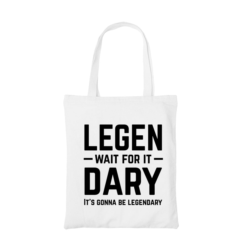 how i met your mother legendary tote bag hand printed cotton women men unisex