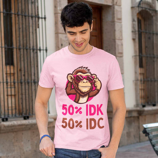 graphic idk idc t-shirt printed graphic stylish buy online united states usa the banyan tee tbt men women girls boys unisex baby pink 