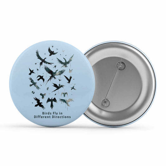 imagine dragons birds fly in different directions badge pin button music band buy online united states of america usa the banyan tee tbt men women girls boys unisex  