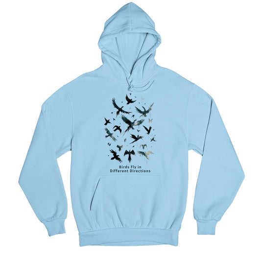 imagine dragons birds fly in different directions hoodie hooded sweatshirt winterwear music band buy online united states usa the banyan tee tbt men women girls boys unisex baby blue
