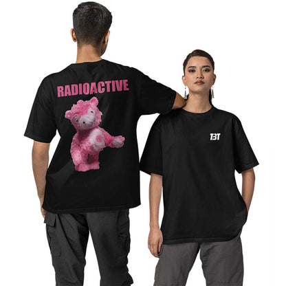 Oversized T shirt - Radioactive Pink Bear