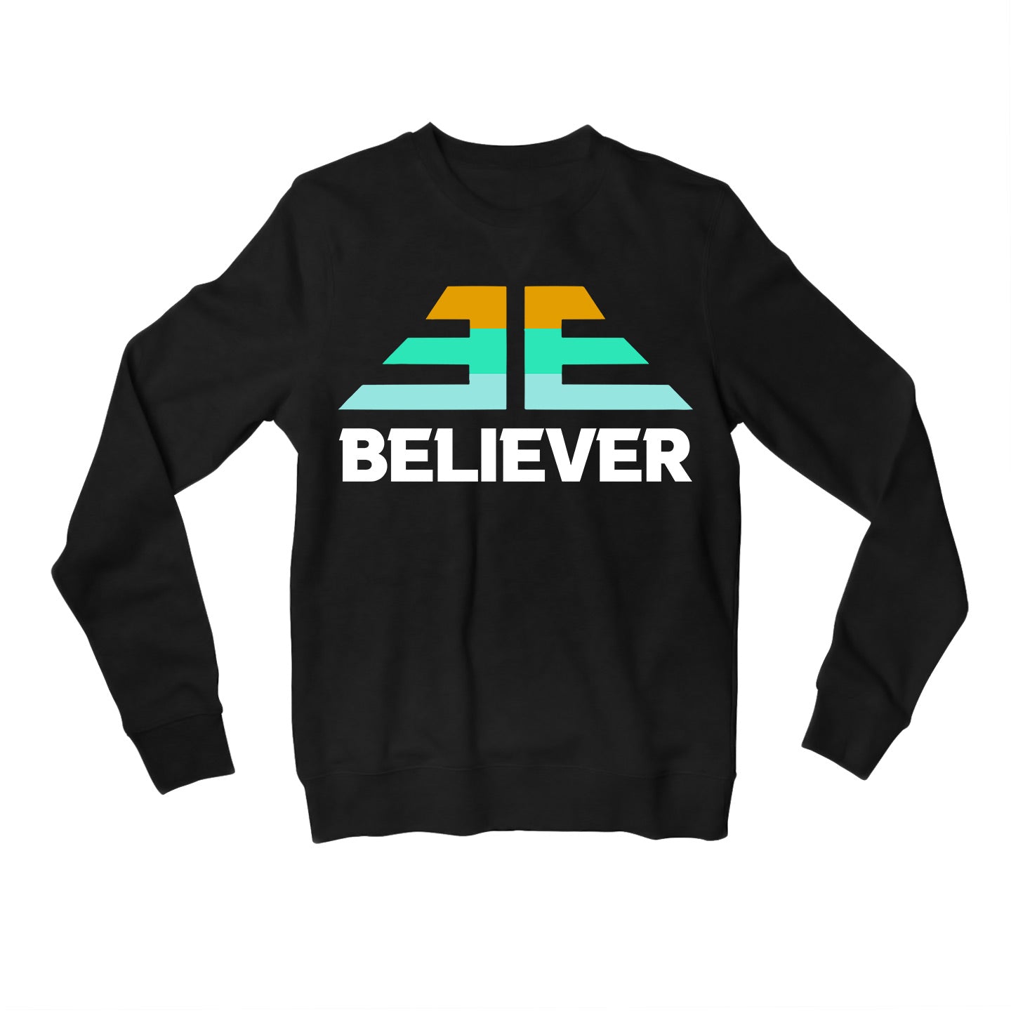 imagine dragons believer sweatshirt upper winterwear music band buy online united states of america usa the banyan tee tbt men women girls boys unisex black