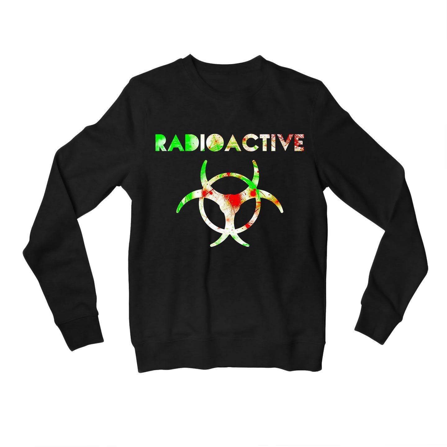 imagine dragons radioactive sweatshirt upper winterwear music band buy online united states usa the banyan tee tbt men women girls boys unisex black
