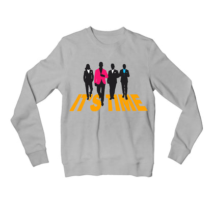 imagine dragons it's time sweatshirt upper winterwear music band buy online united states of america usa the banyan tee tbt men women girls boys unisex gray