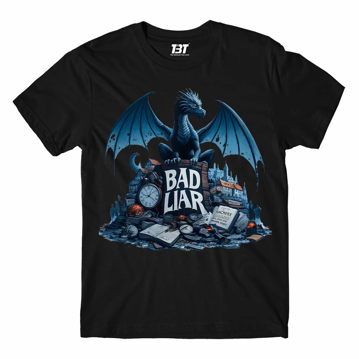 imagine dragons bad liar t-shirt music band buy online usa united states the banyan tee tbt men women girls boys unisex black