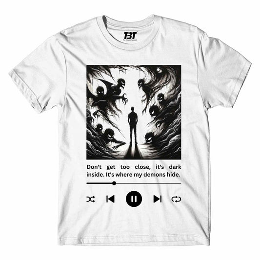 imagine dragons demons t-shirt music band buy online usa united states the banyan tee tbt men women girls boys unisex black